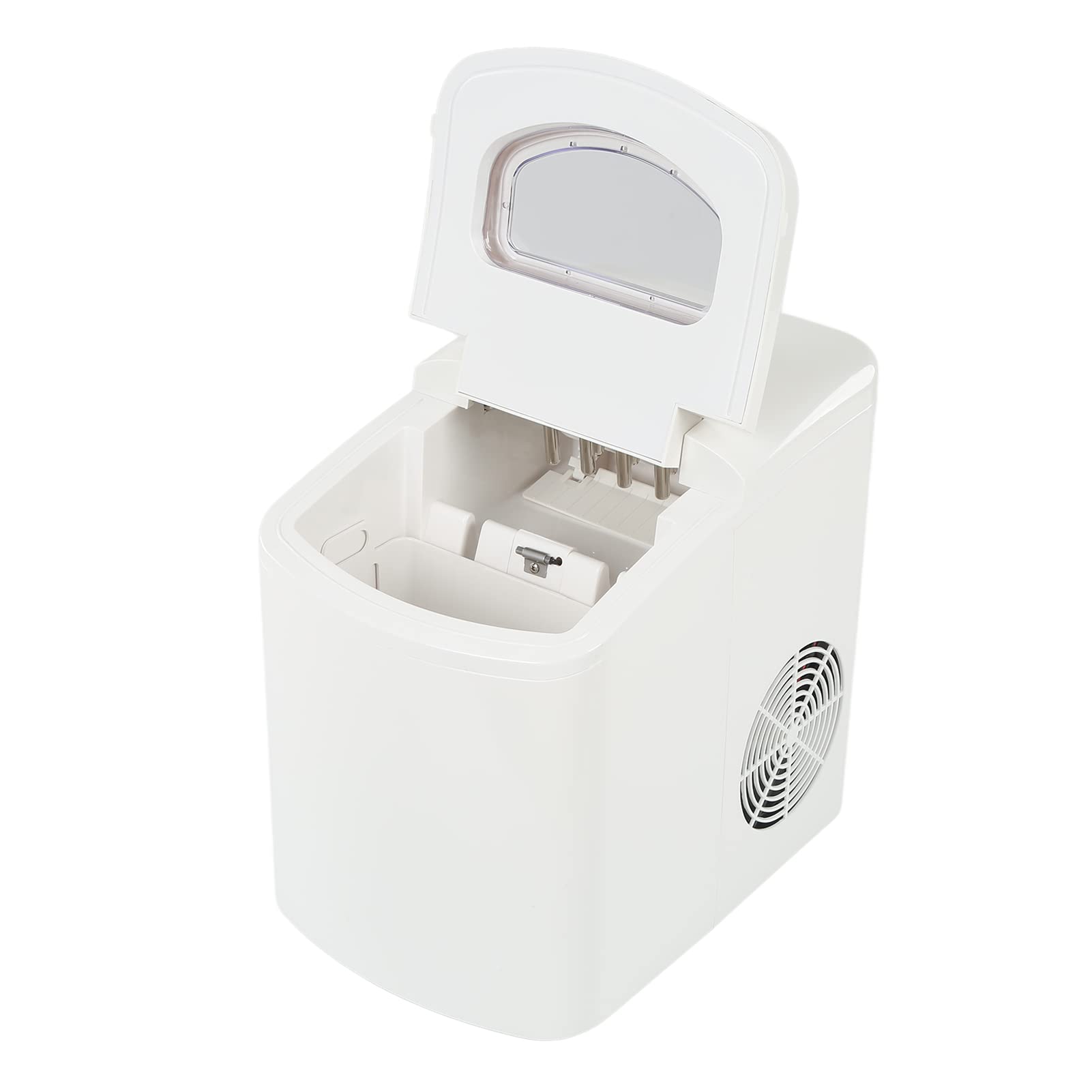 Máquina para Hacer Hielo Tipo para Encimera, 9 Cubitos de Hielo en 9 Minutos, 10 Kg en 24 Horas, con Autolimpieza, Ultrasilenciosa, 20-40 DB, para Bar en Casa (Enchufe europeo 220V)