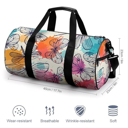 Sac de voyage libellule colorée idéal pour le week-end et camping - 2