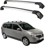 2 Piezas Coche Bacas Barra Transversal para Dacia Lodgy MPV 2012-2021, Aluminio Portaequipajes Barras Transversales, Coche Styling Accesorios