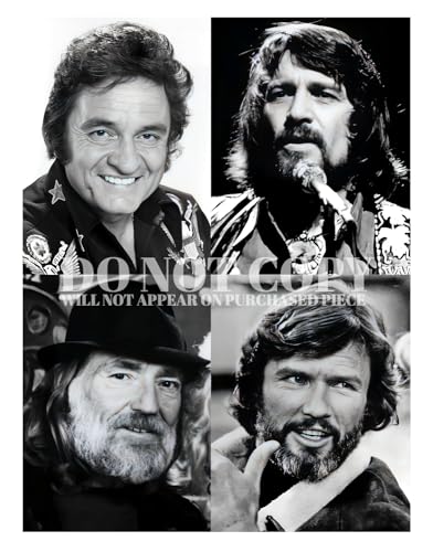 Póster de The Highwaymen de 11x14, el regalo de música legendaria americana ideal