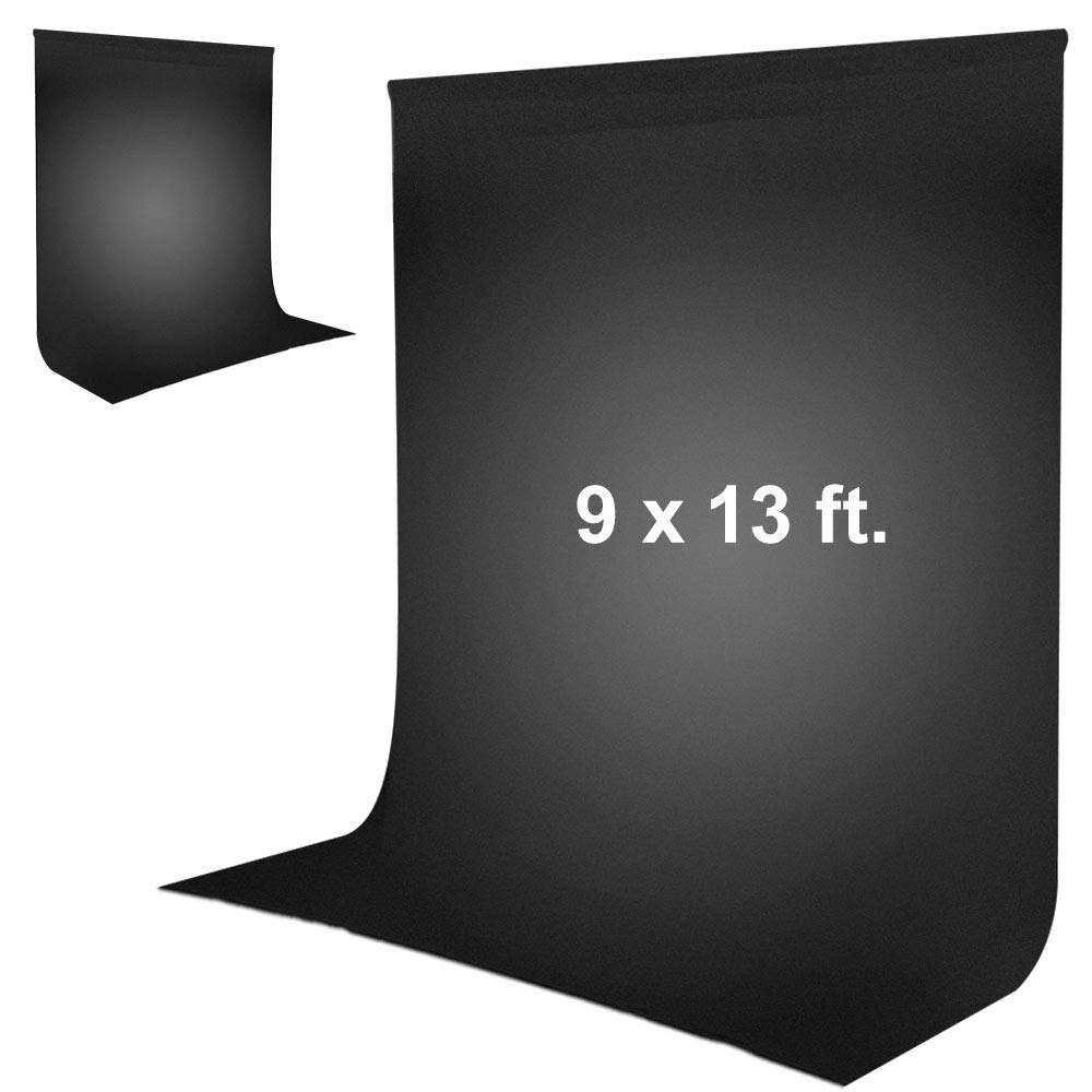 Buy LS LIMO STUDIO LIMOSTUDIO 9 x 13 feet Black Photography Backdrop