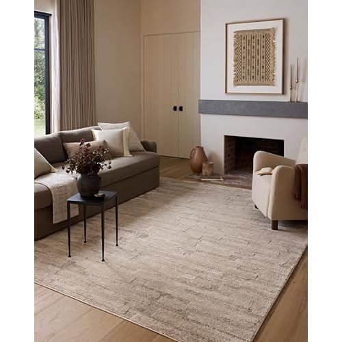 Loloi Amber Lewis Monty Collection MOT-04 Taupe/Beige 2′-7″ x 4′, .50″ Pile Height, Area Rug