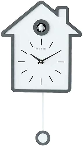SHISEDECO Reloj de pared moderno Cucu llamando la atención, pequeño pájaro lindo, voces naturales de pájaro o llamada de cuco, relojes de péndulo