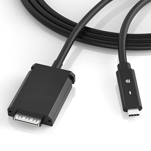 Miniatura 6 de Cable de base USB-C para estación de acoplamiento Dell WD15, cable de base DsiplayPort compatible con Dell K17 K17A K17A001 (2.6 pies, negro)