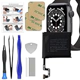 Replacement Battery Kit Compatible with Apple Watch Series 4 44mm A2059, with Tools, Manual, Tape