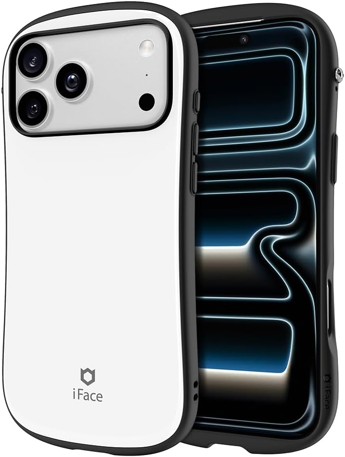 iFace Compatible with iPhone 17 Pro Max Case [First Class MagSynq][MagSafe Compatible] Ergonomic Grip Unique Design Glossy Cute Bumper Shockproof Drop Protection Hard Magnetic Cell Phone Cover - White