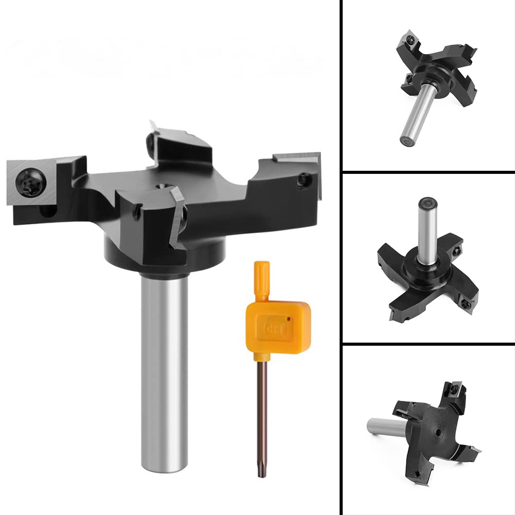 2 Stuks Freesbit Recht – 1/4 Inch Schacht, 18 Mm, Voor Hout, MDF En Spaanplaat, Slijtvast Staal