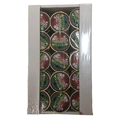 Deliex Crema de jamón curado monodosis 45 unidades x 25 gr de crema de jamón para desayunos y meriendas, porciones para desayunar