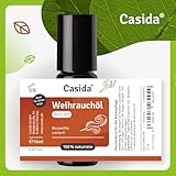Casida Weihrauchöl Roll-On – für innere Ruhe und Gelassenheit, unterstützt Entspannung und Achtsamkeit - Ätherisches Öl für die Aromapflege unterwegs - aus der Apotheke - 10 ml