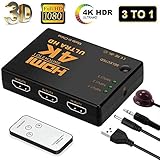 hdmi-umschalter 2-in-2-out 【PAKET ENTHALTEN】1X HDMI Splitter Switch, 1X Fernbedienung, 1X IR Empfänger, 1x Stromkabel. Bei Fragen wenden Sie sich bitte an den Kundenservice.