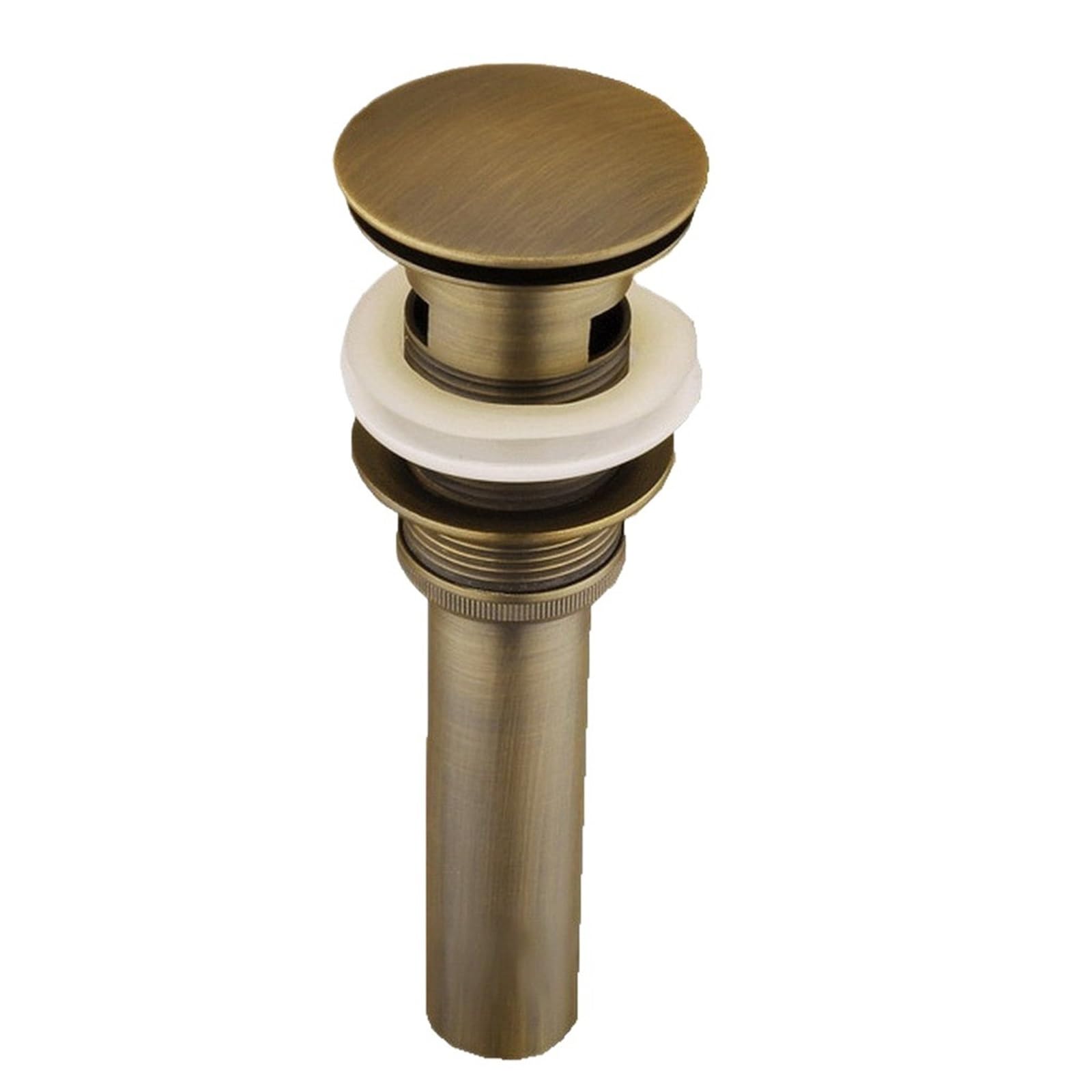 1pcs Round Cap Pop UP Sink Basin Drain With Overflow Wsd003