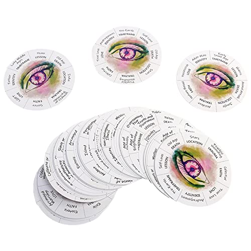 ANUFER 87Pcs/Set Uncover Your Past Lives Oracle Cards Divination Round Shape Tarot Cards Deck Game SN071150 - Image 4