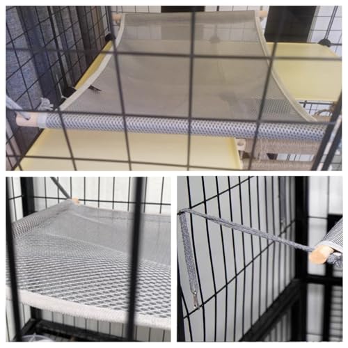 Ofasixx Rede para gatos 58,4 cm C × 39,4 cm L para pendurar na gaiola/embaixo da cama, cama de gato