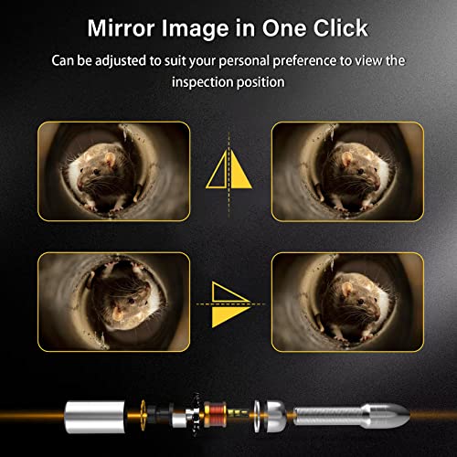 10.1'' Hd Touch Screen Kzyee Sewer Inspection Camera With Kzyee Triple Lens Borescope Inspection Camera, #TOP3