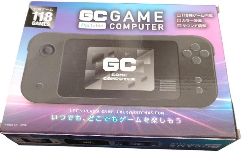 GC GAME ブルー 青 118種 内蔵 ゲーム カラー 液晶 子供 ファミコン