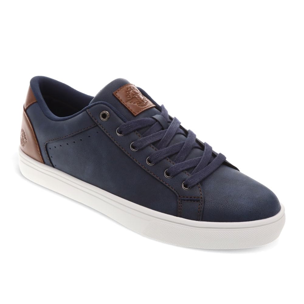 Mens Jensen Synthetic Leather Casual Lace Up Sneaker Shoe