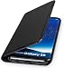 Produktbild WIIUKA Echt Ledertasche -TRAVEL NATURE- für Samsung Galaxy S8 -DEUTSCHES Leder- Schwarz, mit Kartenfach, extra Dünn, Tasche, Leder Hülle kompatibel mit Samsung Galaxy S8
