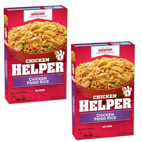 Chicken Helper, Chicken Fried Rice, 7.1 oz Box, Pack of 2, Bundled With V2U Utensil Set
