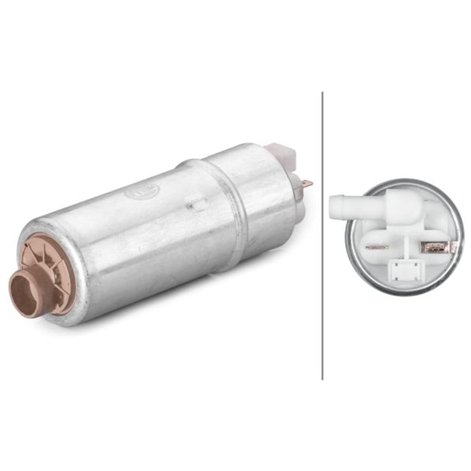 HELLA 8TF 358 106-591 Pompa carburante - elettrico - 2a... poli - con guarnizione