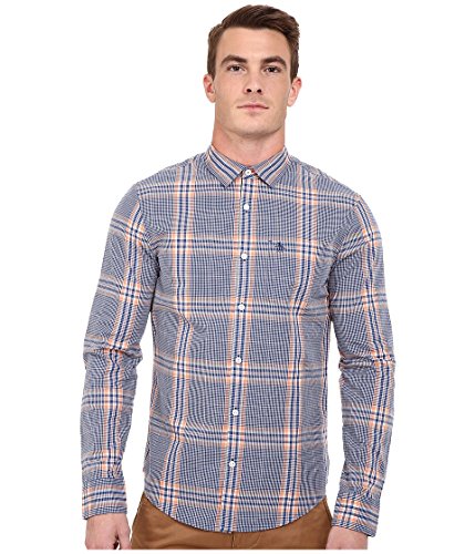 Original Penguin Men's P55 Long-Sleeve Plaid Button-Down Shirt