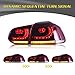 VLAND Tail Lights for VW Golf 6 Golf MK6 GTD R TSI TDI 2010-2014, Rear Light Lamp with Sequential Turn Signal, Plug &Play (Red&white lens)