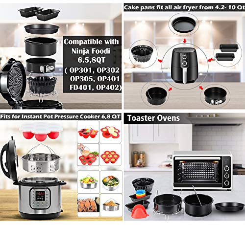 Esjay Accessories for Ninja Foodi 6.5, 8Qt, Instant Pot 6, 8Qt, Air Fryer, Toaster Oven
