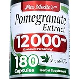 FITO MEDIC'S Lab Pomegranate Extract Supplement, 180 Capsules, Herbal Formula