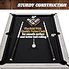 Barrington Billiards Monteray 7’ Drop Pocket Pool Table, 3-in-1 Dining Top & Table Tennis with Game Accessories & Rolling Storage Caddy, Perfect for Family Game Rooms