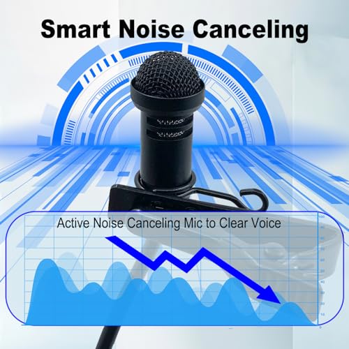 SPTSSWET 2 Pack Lavalier Microphone for Sennheiser Wireless Bodypack Transmitter Omnidirectional Condenser Wired Mic 3.5mm TRS Lapel for Lectures Live Streaming YouTube 5ft Black - Image 4