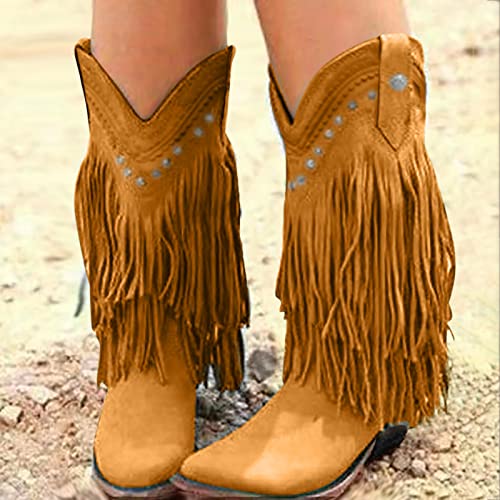 Bottes à talon carré et chaîne métallique style rétro chic - 2