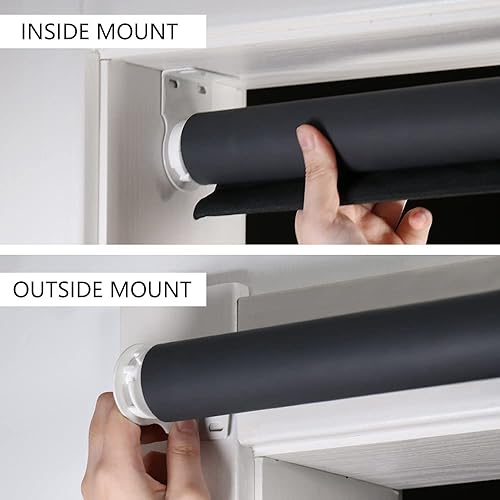 Miniatura 7 de KCO Persianas enrollables opacas para ventanas, con protección UV, persianas enrollables para oscurecer la habitación, para dormitorio, cocina y