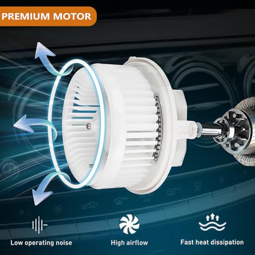 Image of HVAC A /C Heater Blower Motor with Brushless Motor w /Fan Cage Compatible with 2008-2014 Lexus LX570 /IS F 250 350 /RX350 450 /GS350 450;Land Cruiser 2008-2016;Range Rover 2013-2018 8710360480