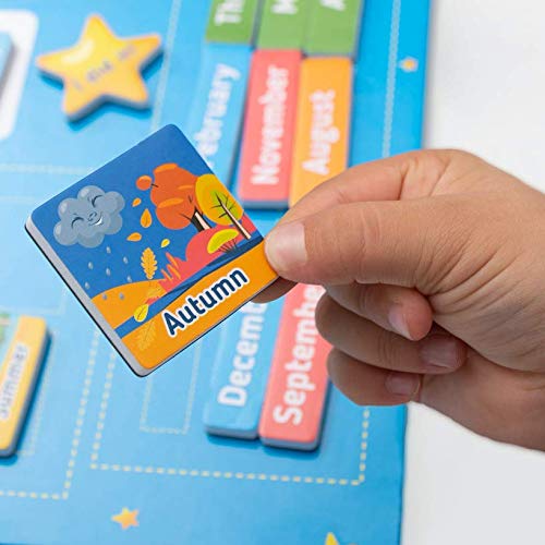 Simply Magic Kids Calendar 2023 - My First Daily Magnetic Calendar For Kids, All About Today Board, Days Of The Week Calendar For Kids - Preschool Classroom Calendar For Wall, Circle Time Calendar #TOP6