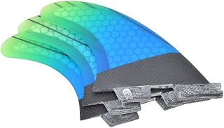 Jaerb Fiberglass Surfboard Tail Fin, Long Service Life Outdoor Surfboard Tail Fin, for Hollow Waves Paddle Board Surfboard Seabeach Vacations