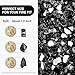 NUPICK 10 Pound Fire Glass, 1/2 Inch Reflective Fire Glass, Fit with Fire Pit Glass and Fireplace Glass, Black