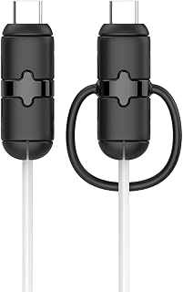 1 protetor cabo carregador, protetor cabo carregador celular, capa proteção cabo carregamento silicone, protetor linha dados do carregador USB, evita que animais estimação mordam o cabo