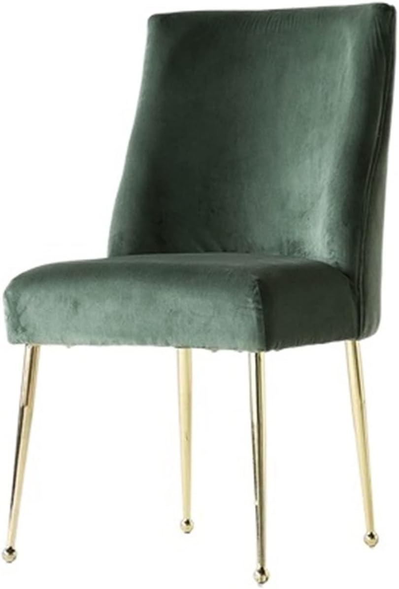 Adjustable Office Computer Chair with Armrest Restaurant Dining Chairs Living Room Bedroom Dressing Chair Back(Green)