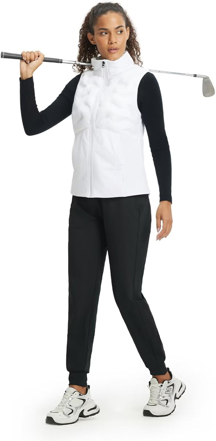 M MAELREG Golf Fleece Lined Joggers for Women Water-Resistant High Waisted Thermal Winter Sweatpants Hiking Running Pockets - Image 6