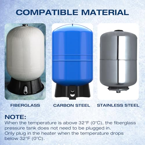 H&G Lifestyles Heated Well Pressure Tank Cover Insulated,Heating Well Tank Insulation Jacket, Water Well Tank Cover Heater Freeze Proof,Freeze Protection Down to -20℉/-28℃ 24 Inches by H&G lifestyles - Image 8