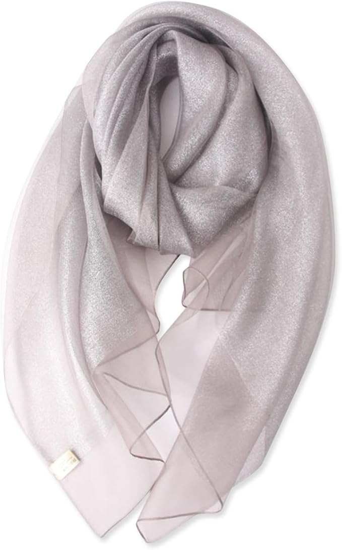 LumiSyne Dubbellaagse organza zijden sjaal dames glitter sjaals en wraps voor avondjurk effen met gouddraad licht transparant tule prachtige stola voor bruid bruiloft eindexamenbal avondfeest, zwart LumiSyne Dubbellaagse organza zijden sjaal dames glitter sjaals en wraps voor avondjurk effen met gouddraad licht transparant tule prachtige stola voor bruid bruiloft eindexamenbal avondfeest, zwart