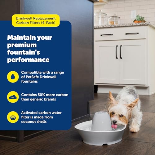 Image of PetSafe Drinkwell Pet Fountain Replacement Carbon Filters, (Pack of 48)