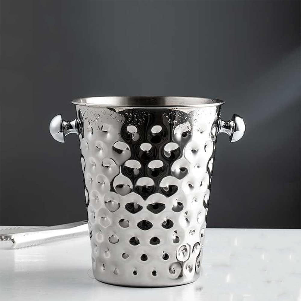 Ice Bucket and ice Tongs Set Ice Bucket Wine Champagne Bucket,5L Large Ice Cube Container Bar Car Beverage Barrel Wine Cooler Cooler Cooler Way Bar