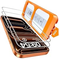 TOCOL für iPhone 17 Pro für Panzerglas 6,3 Zoll, Full Screen Automatische Installation 9H Folie Stoßfest Kratzfest Anti-Fingerabdruck Anti-Bläschen, Kompatibel mit Hülle, 2 Stück