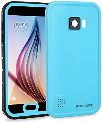 Galaxy S7 Waterproof Case,FITFORT IP68 Certified Ultra-Thin with Built-in Screen Protector Heavy Duty Shockproof Fully Sealed Case,Perfectly Fit Galaxy S7 (Blue)