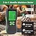 Kereinpo Digital Wood Moisture Meter, Packing Materials Moisture Detector, Building Materials Humidity Tester, Pin Type Moisture Meter for Wall Masonry Concrete Cardboard Paper Firewood