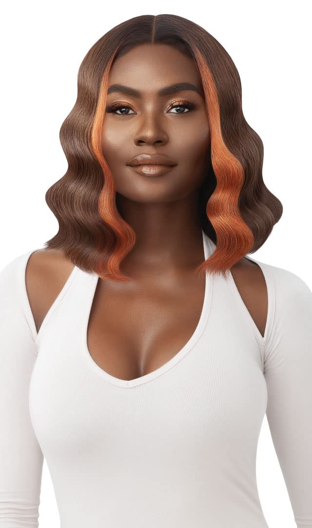 Outre Lace Front Deluxe Wig HD Transparent Deeper Hand Tied Edges SILVANA (1 Jet Black)