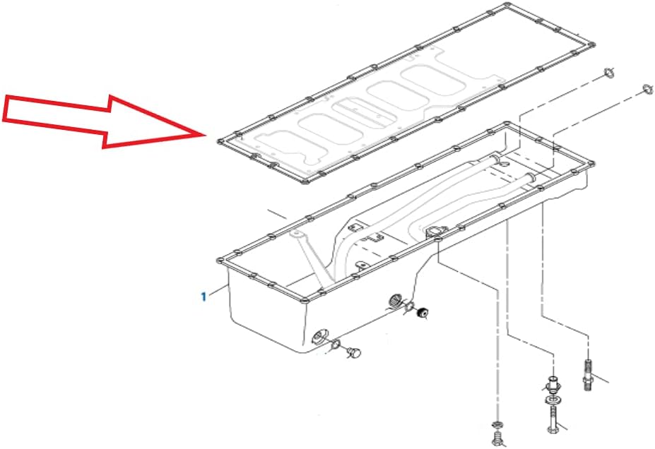 1685248 Oil Pan Gasket Isolator Caterpillar C15 application