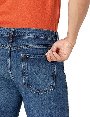 Amazon Essentials Men's Slim-Fit Stretch Jean, Vintage Light Wash, 34W x 32L - 3