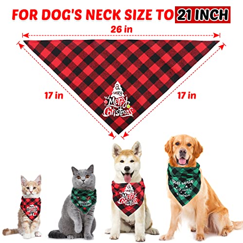 Coluans Dog Bandanas Christmas Bandanas Dog Christmas Stocking Bandanas Classic Triangle Xmas Thanksgivng Pet Scarf Bibs Kerchief Holiday Birthday Decoration For Small To Large Puppy Dogs Cats #TOP3