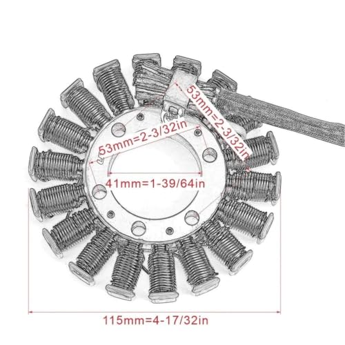 Generador de corriente con estator 31120-MFA-D01 y bobinado de cobre 6